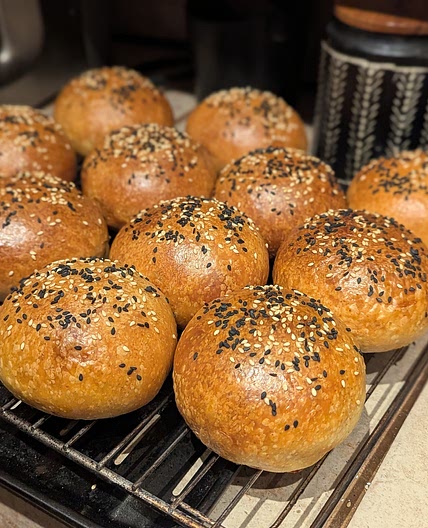 Sourdough Brioche Buns