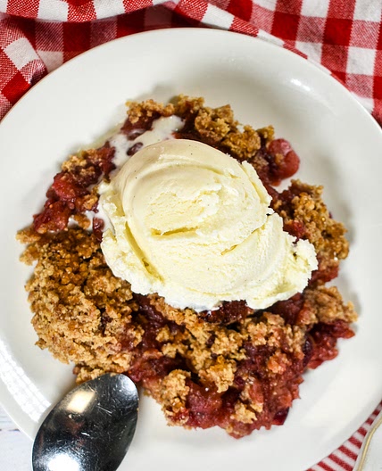 Cranberry and Apple Crumble