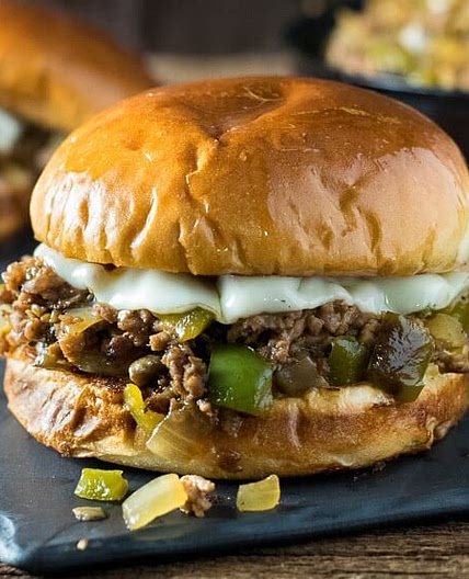 Philly Cheesesteak Sloppy Joes
