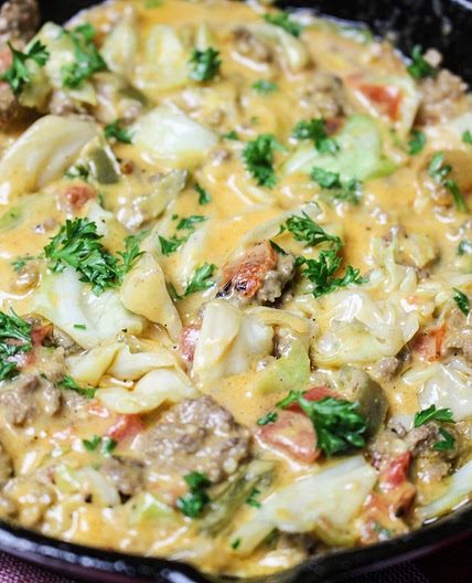Cheesy Cabbage Creole