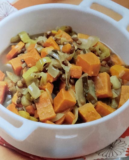 Süßkartoffel-Linsen-Eintopf