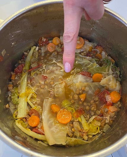 Chicken & lentils soup