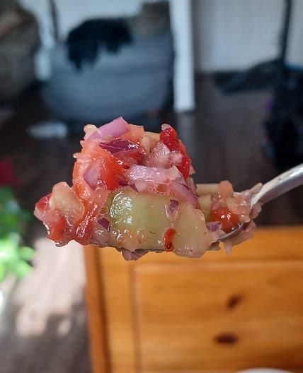Cucumber-Strawberry Salsa
