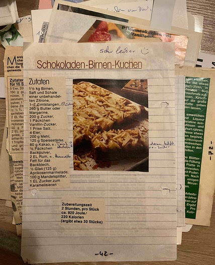 Schokoladen-Birnen-Kuchen