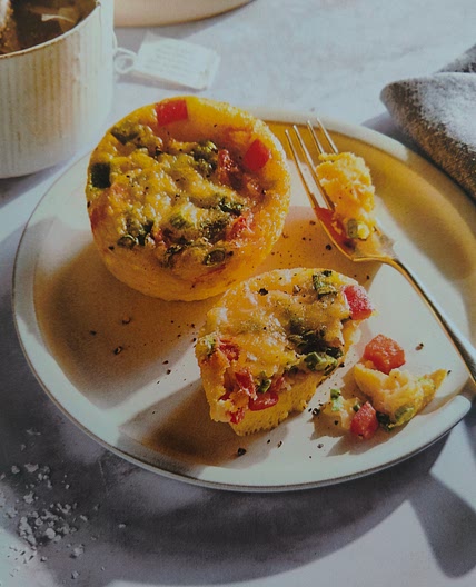 Cheesy Veggie Egg "Muffins"