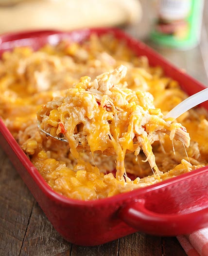 Cheesy Chicken and Rice Bake