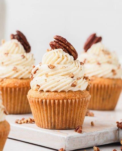 Brown Butter Pecan Cupcakes