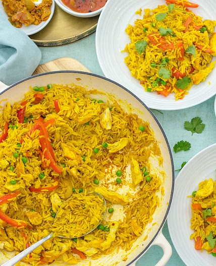 Leftover Roast Chicken Biryani