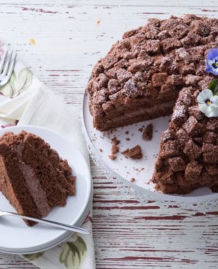 Torta mimosa al cioccolato