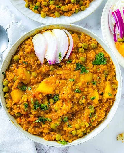 Lentil, Peas, and Potato Curry