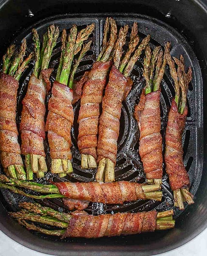 Air Fryer Bacon Wrapped Asparagus