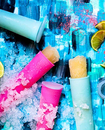 Frozen Margarita Popsicles