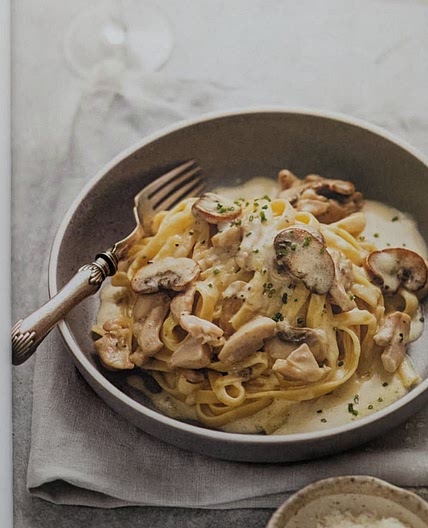 Creamy Chicken & Mushroom Fettuccine - Dinner by Nagi