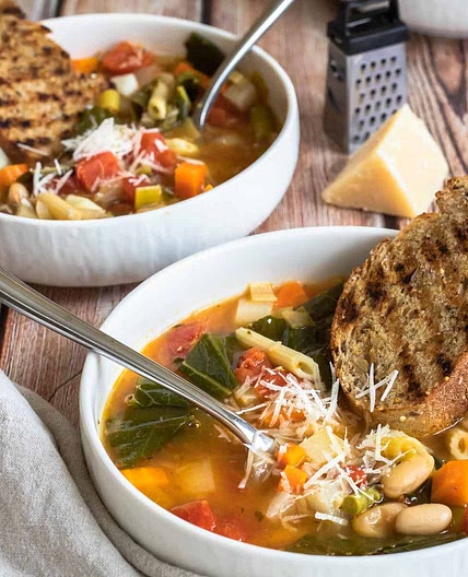 Spring Vegetable Minestrone with Kohlrabi