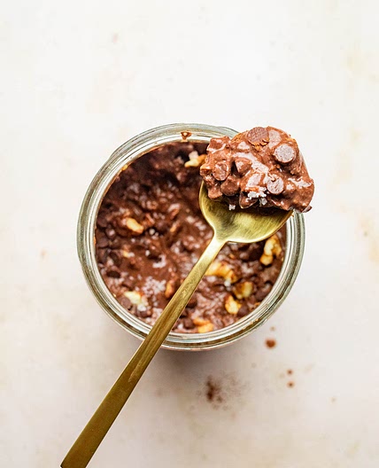 5 Minute Brownie Batter Overnight Oats