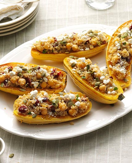 Quinoa-Stuffed Squash Boats