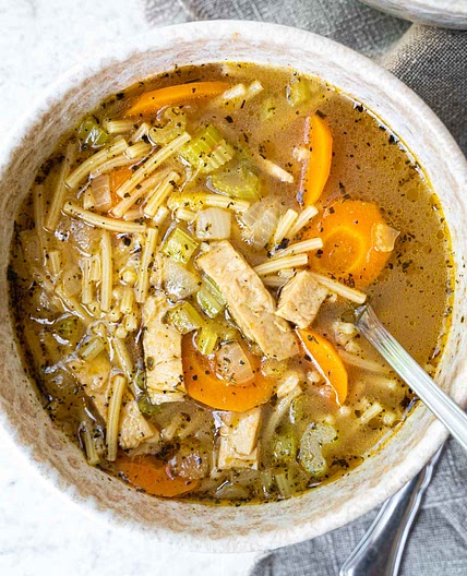Vegan Chicken Noodle Soup