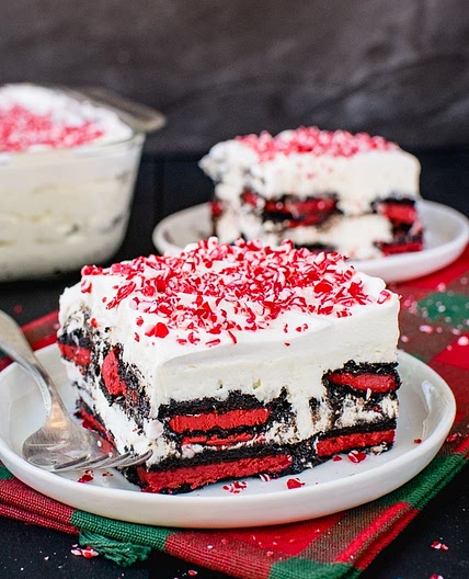 Peppermint Oreo Icebox Cake