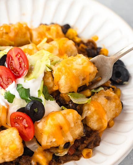 Taco Tater Tot Casserole