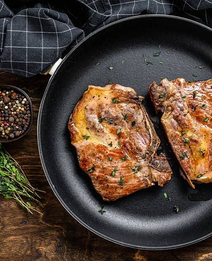 Oven Cooked Pork Steak