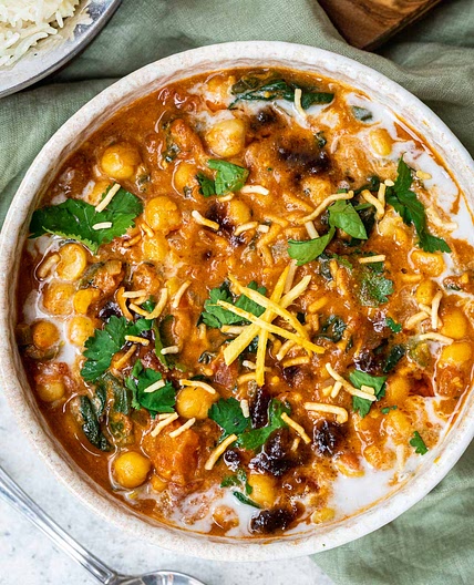 Chickpea and Spinach Curry