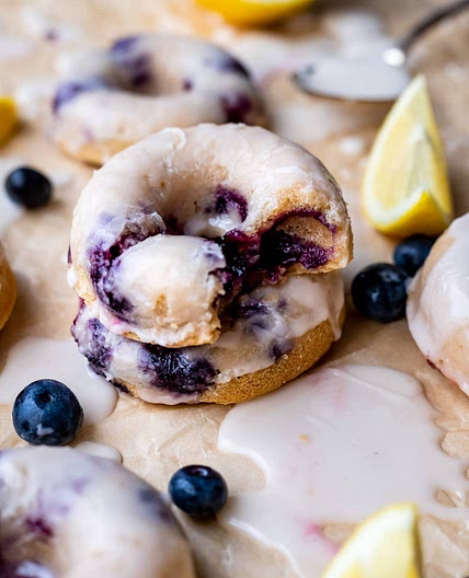 Lemon Blueberry Mochi Donuts (one bowl recipe!)