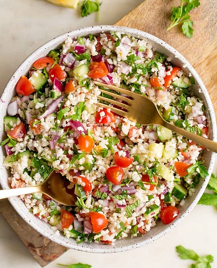 Cauliflower Rice Tabbouleh