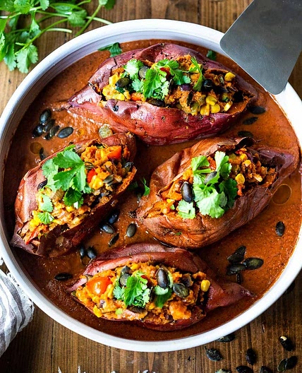 Mexican Stuffed Sweet Potatoes