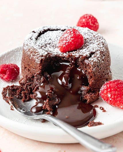 Chocolate Molten Lava Cakes (with ganache center)