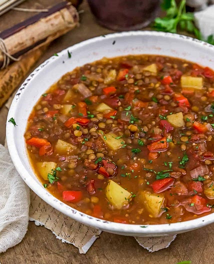 Smoky Lentil Potato Soup
