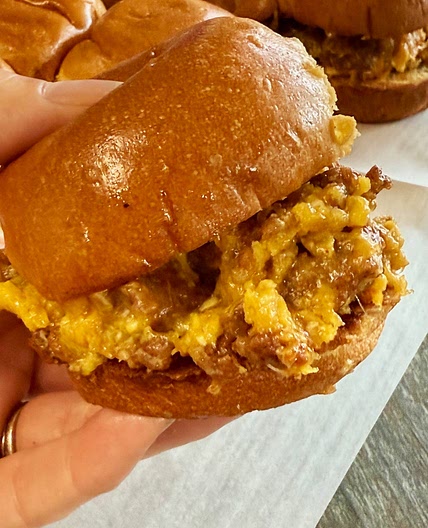 Chorizo Sloppy Joe Breakfast Sliders