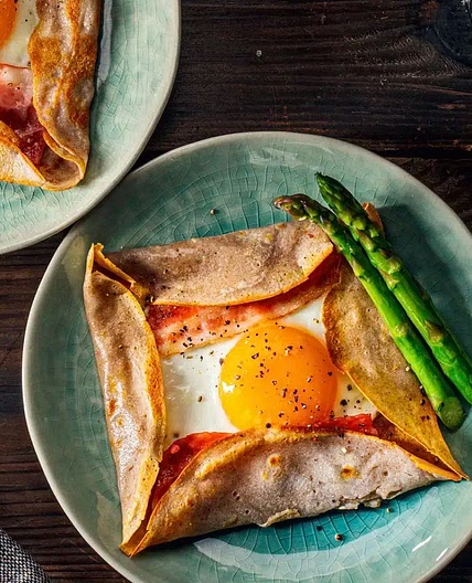 Crêpes de sarrasin protéinées et sans gluten