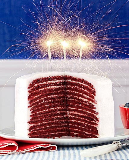 Red Velvet Crepe Cakes