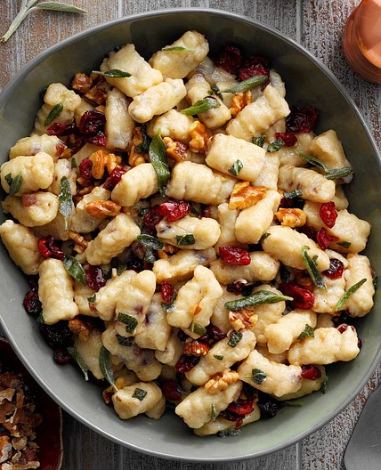 Cranberry Ricotta Gnocchi with Brown Butter Sauce
