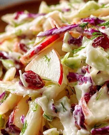 Cranberry Apple Coleslaw
