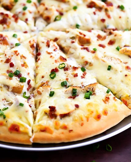 Chicken Alfredo Pizza