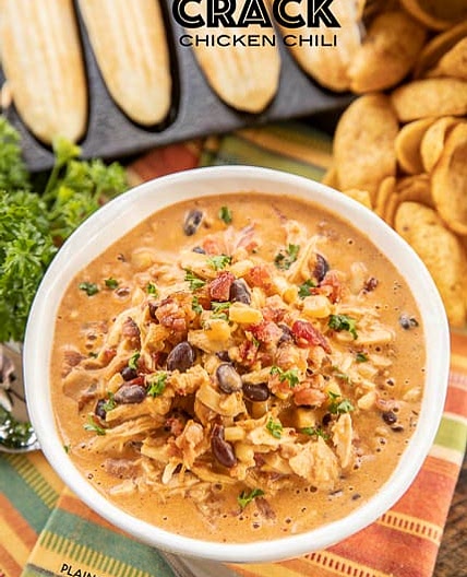 Slow Cooker Cream Cheese Crack Chicken Chili