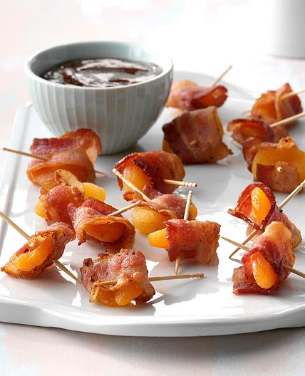 Bacon-Wrapped Apricot Bites