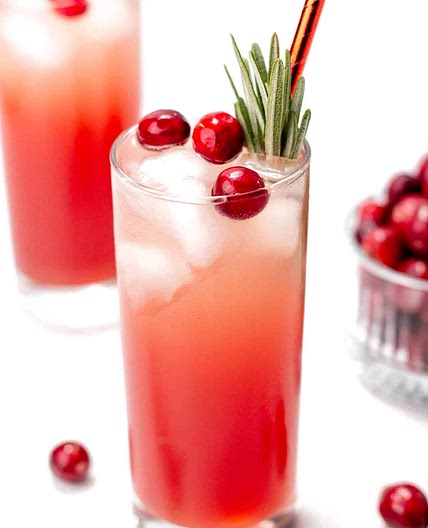 Sparkling Holiday Mocktail