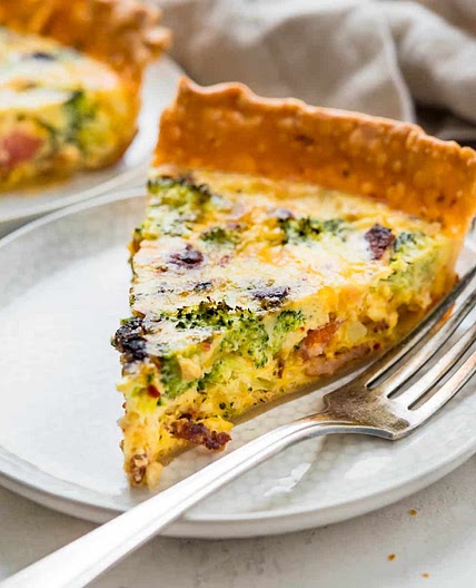 Bacon Broccoli Cheddar Quiche