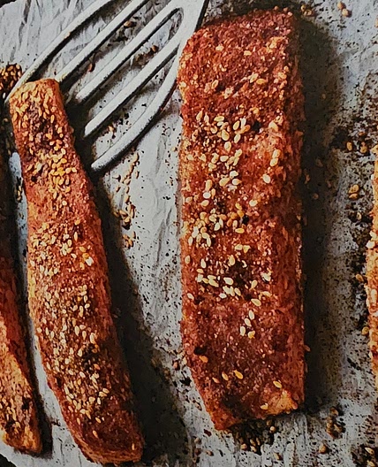 Sesame & spice roasted salmon