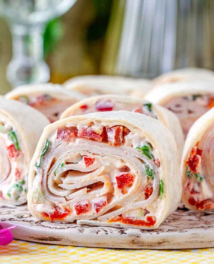 Turkey and Sun-Dried Tomato Pinwheels