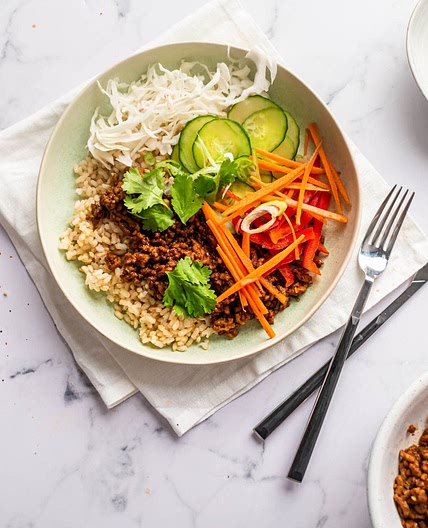 Ground Beef Bulgogi Bowls
