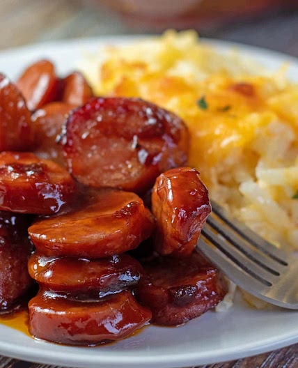 Baked BBQ Sausage