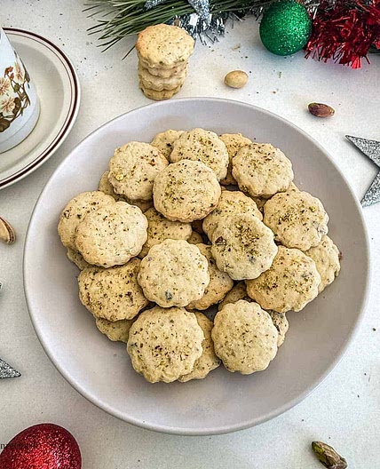 Air Fryer Pistachio Cookies