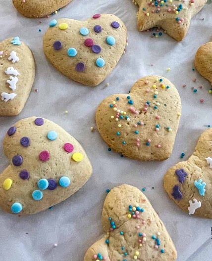 Air Fryer Sugar Cookies Eggless