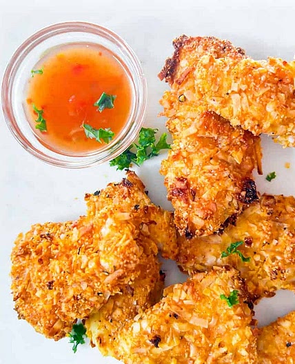 Healthy Coconut-Crusted Chicken Tenders