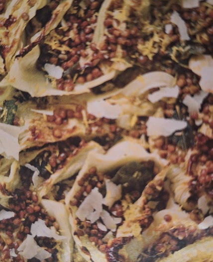 Cabbage with lentils