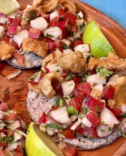 Guatemalan Chojin with Chicharrones: A Refreshing Radish Salad