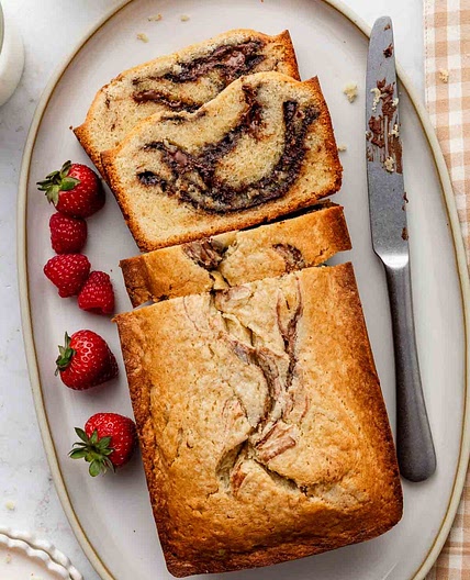 Nutella Swirl Pound Cake